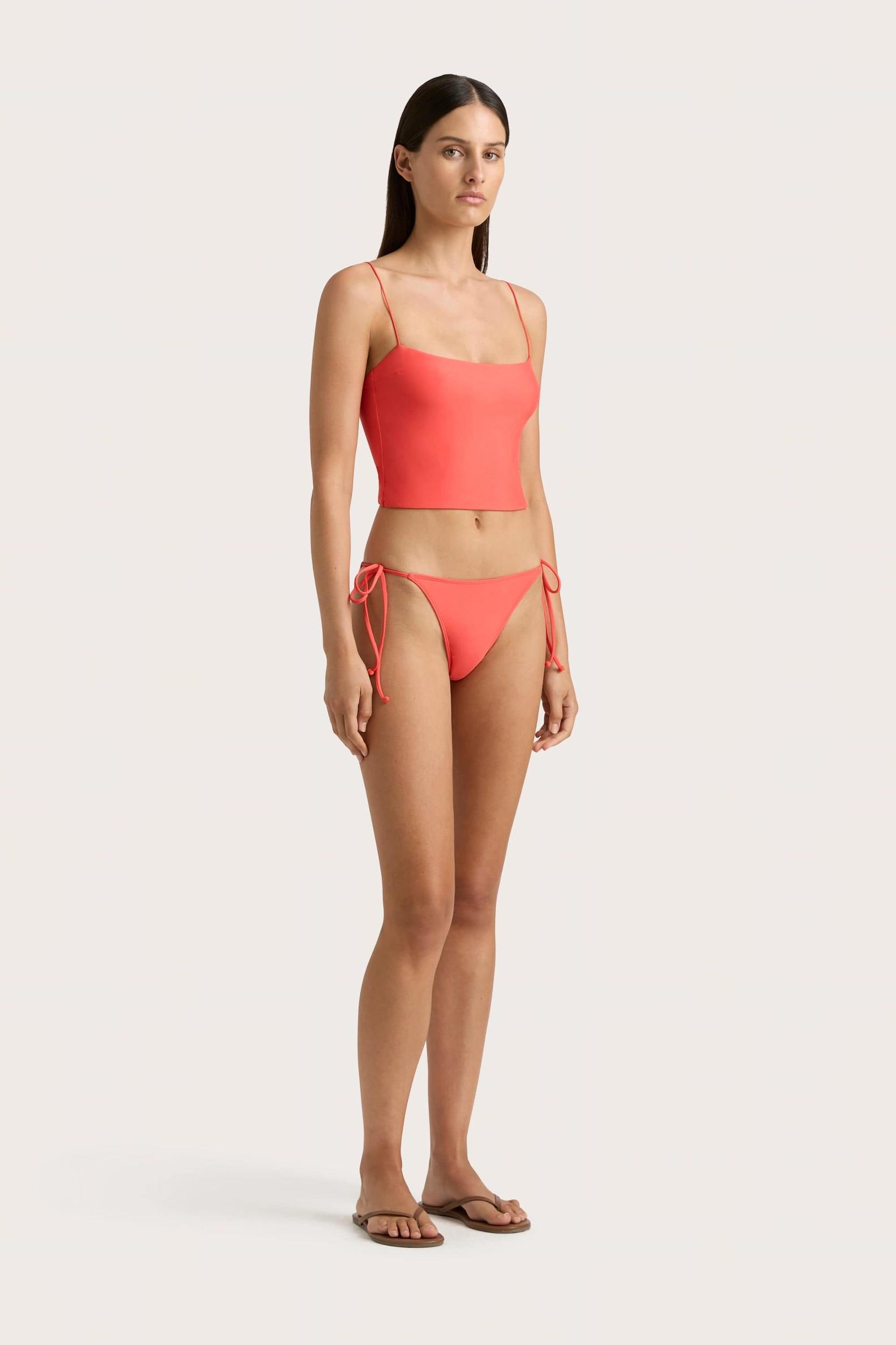 Sol Bikini Top Vermillion - Final Sale Product Image