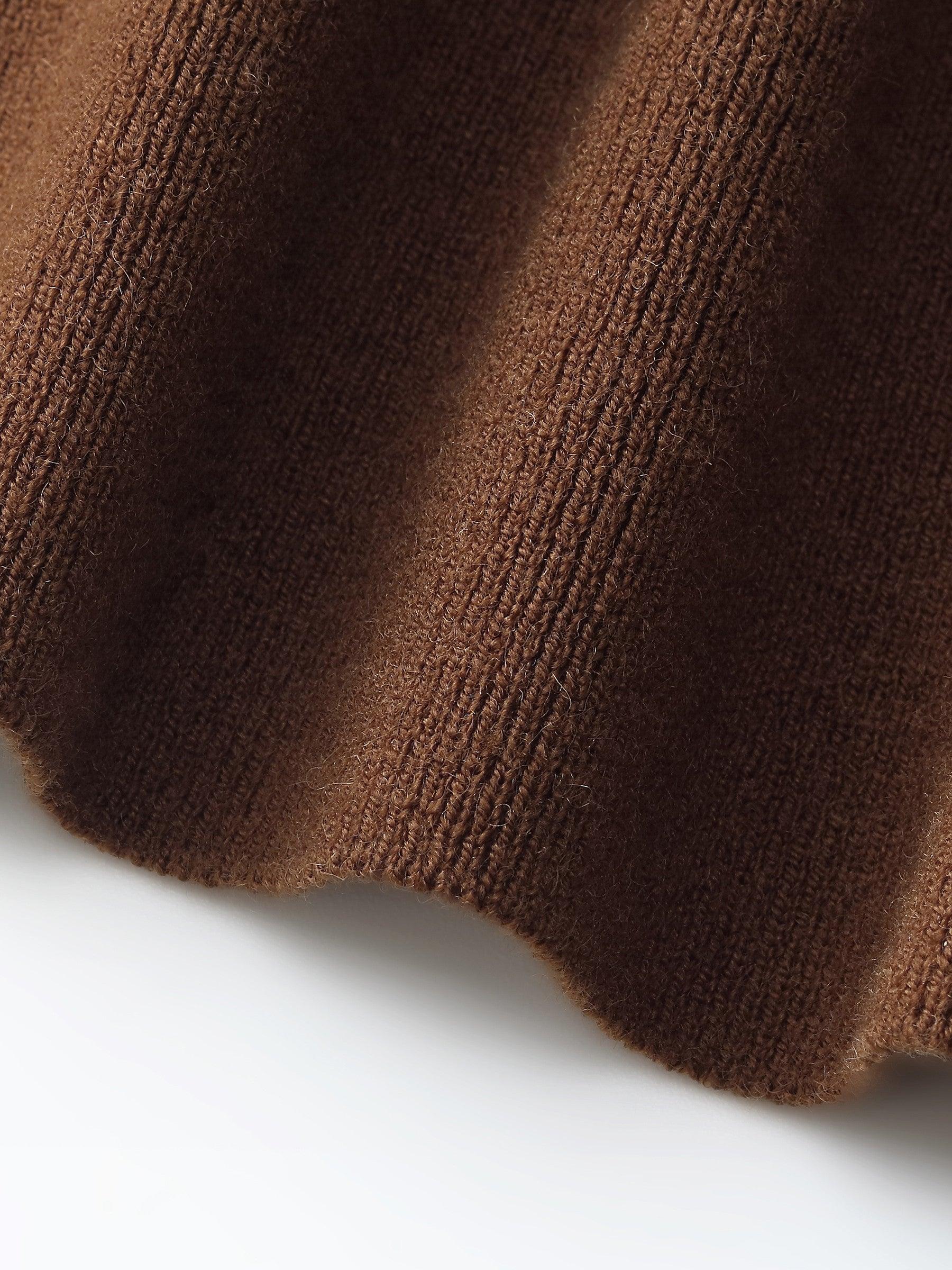 Tencel Blend Knit Vest And Shawl Two-Piece Set Product Image