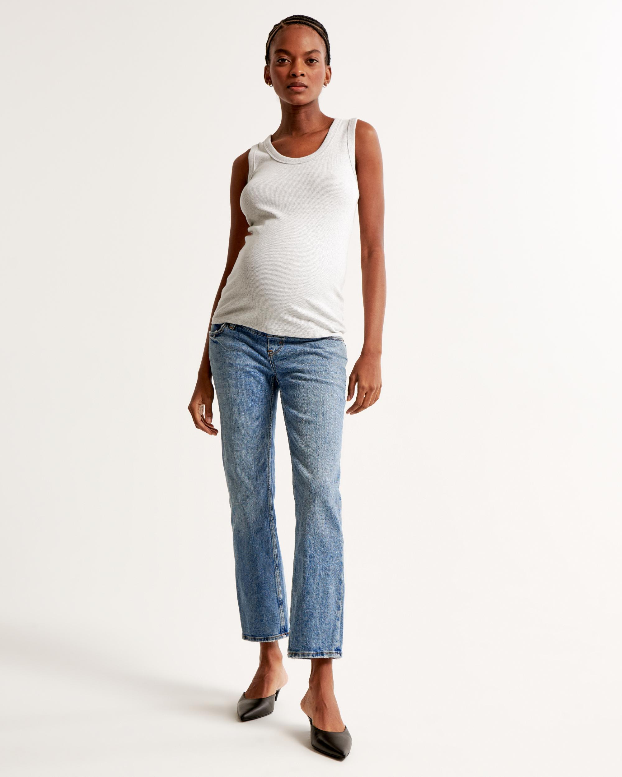 Maternity Ankle Straight Jean Product Image