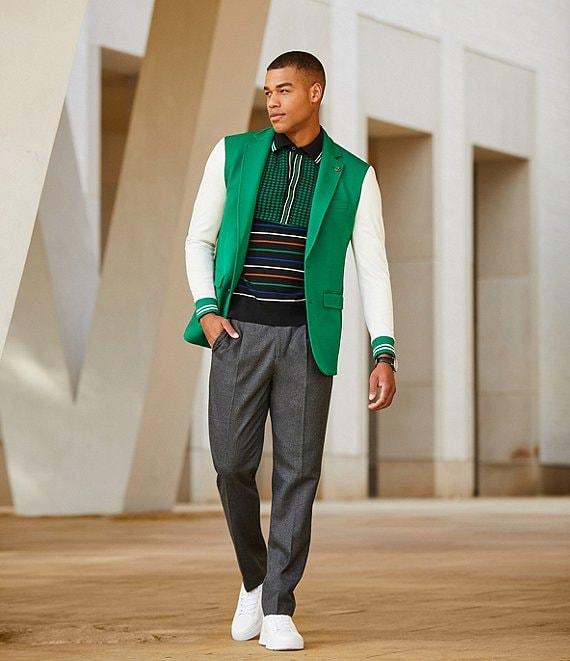 Murano Prehistoric Prep Collection Lucas Carrot-Fit Suit Separates Pleated Dress Pants Product Image