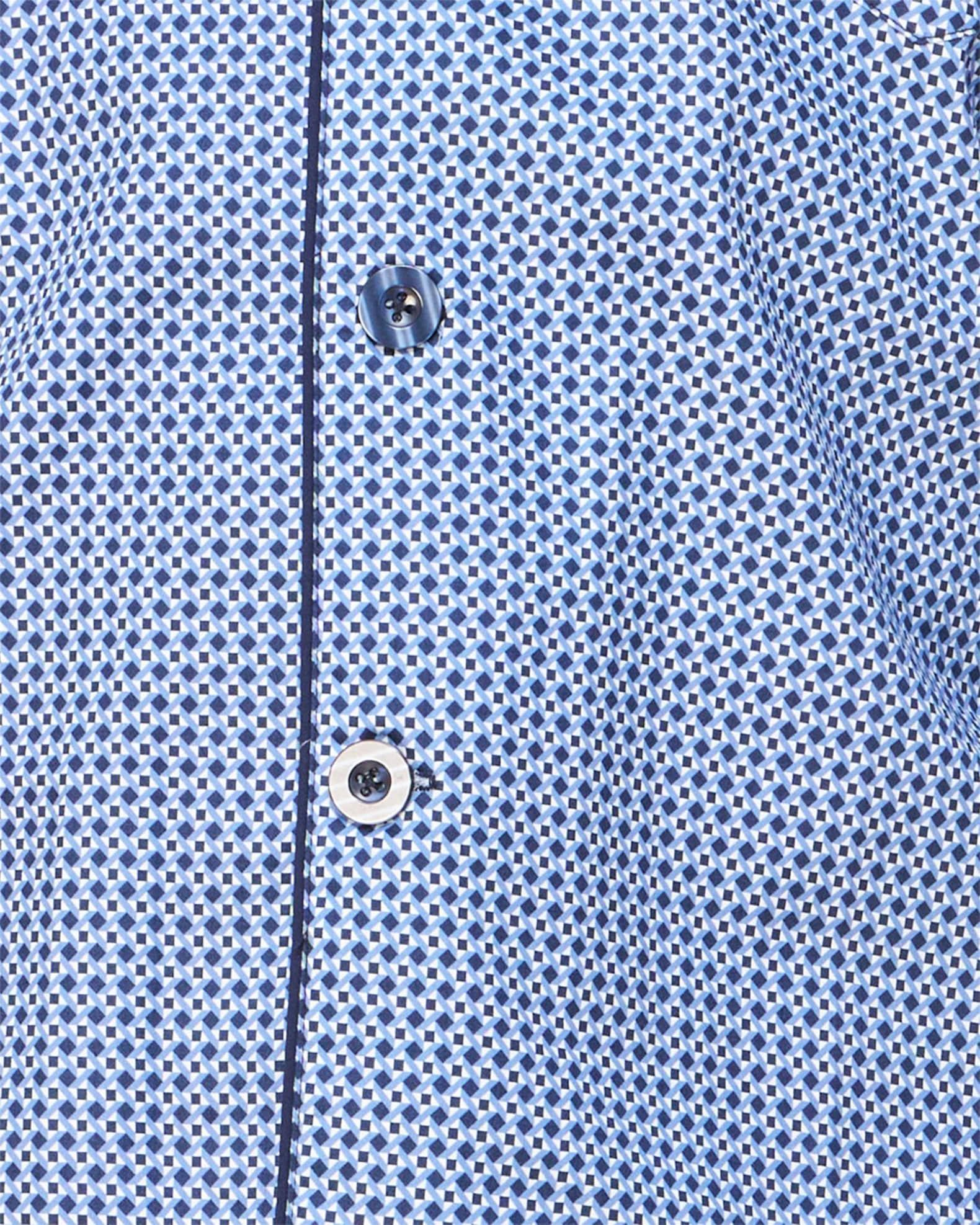 Men's Geometric Sateen Long Pajama Set Product Image