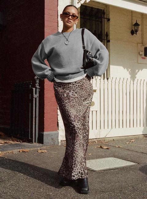 Manda Maxi Skirt Leopard Product Image