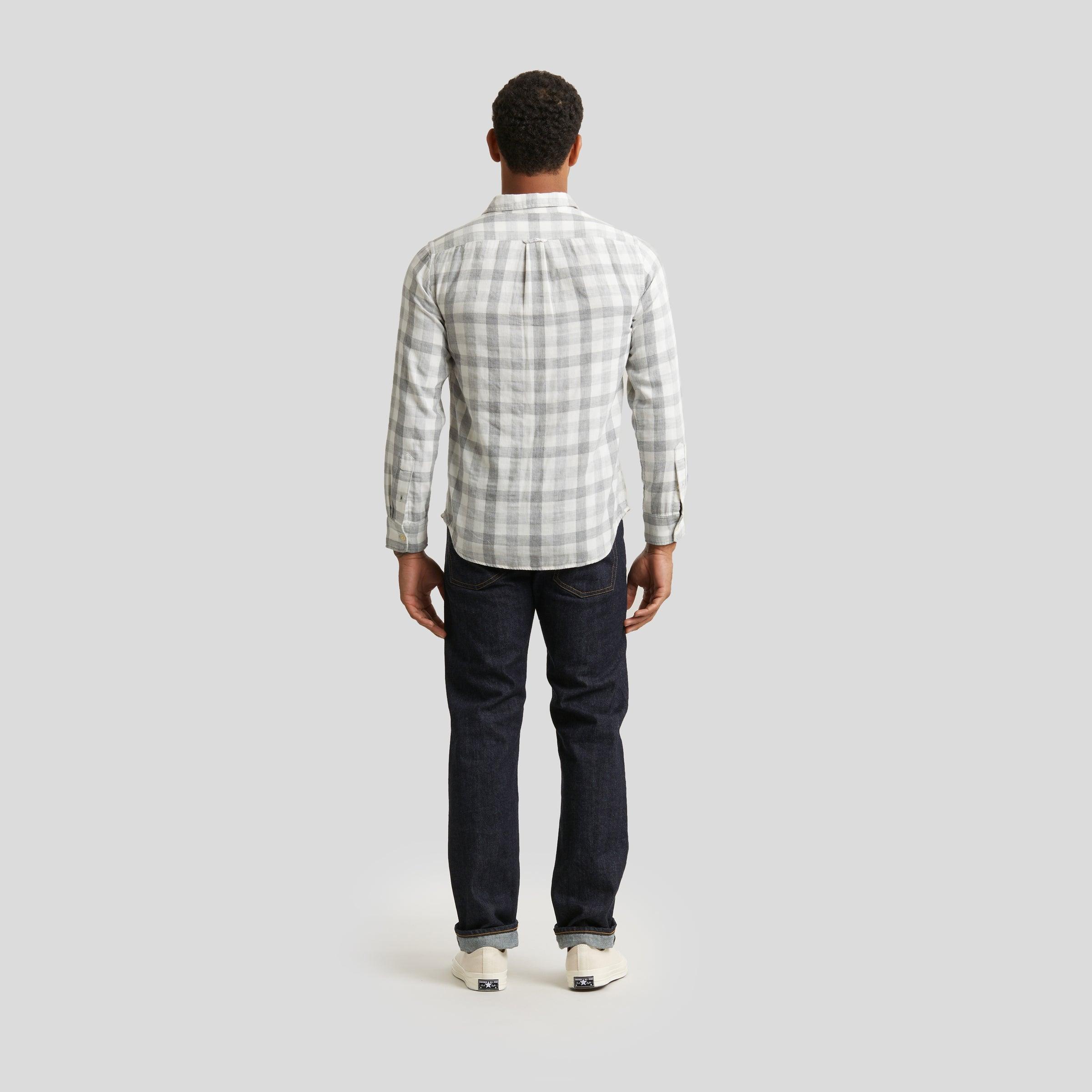 Durham Double Cloth Shirt - Heather Gray Gingham Product Image