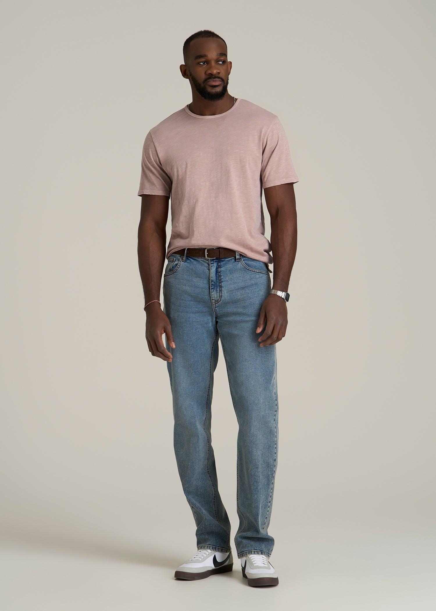 REGULAR-FIT Slub Tee for Tall Men in Desert Rose Product Image