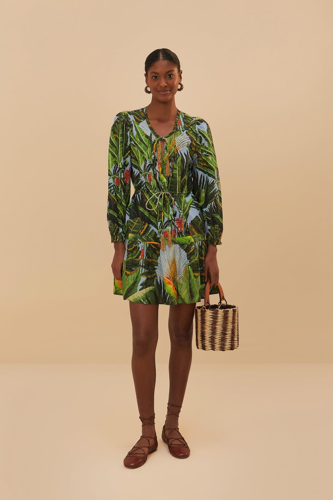 Blue Amazonia Forest Mini Dress Product Image