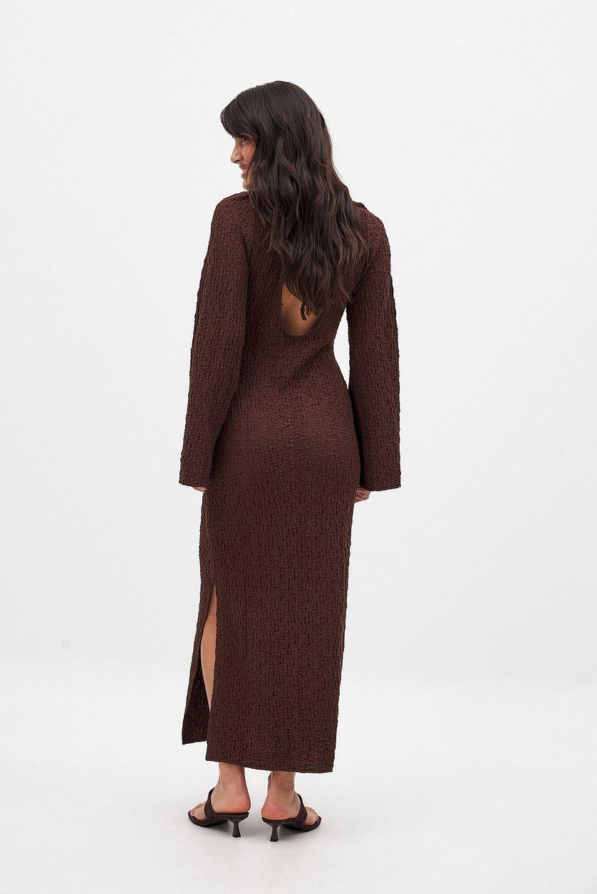 Structured Open Back Midi Dress Product Image