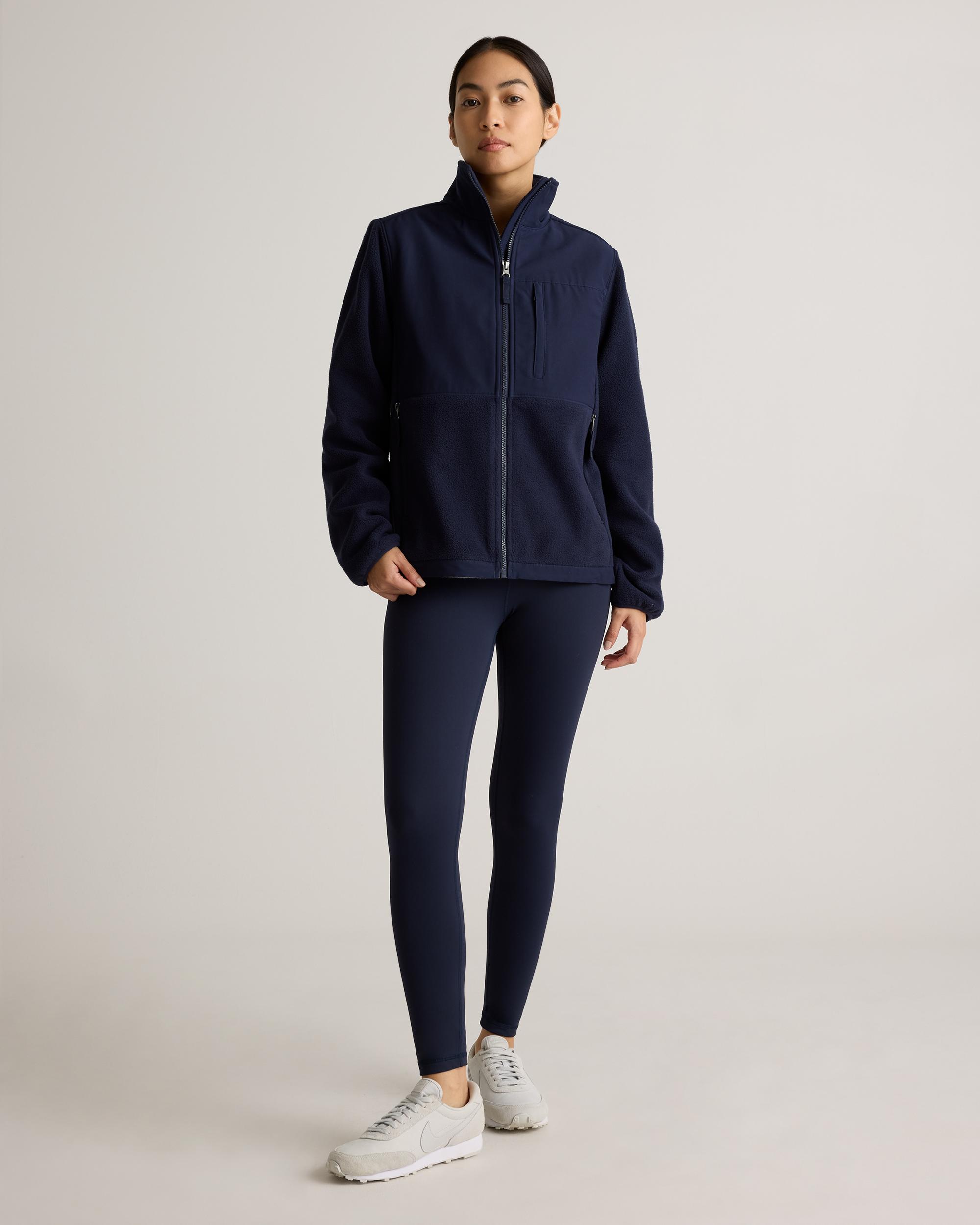 Quince | Women's Polar Fleece Full-Zip Jacket Size XL, Recycled Polyester Product Image