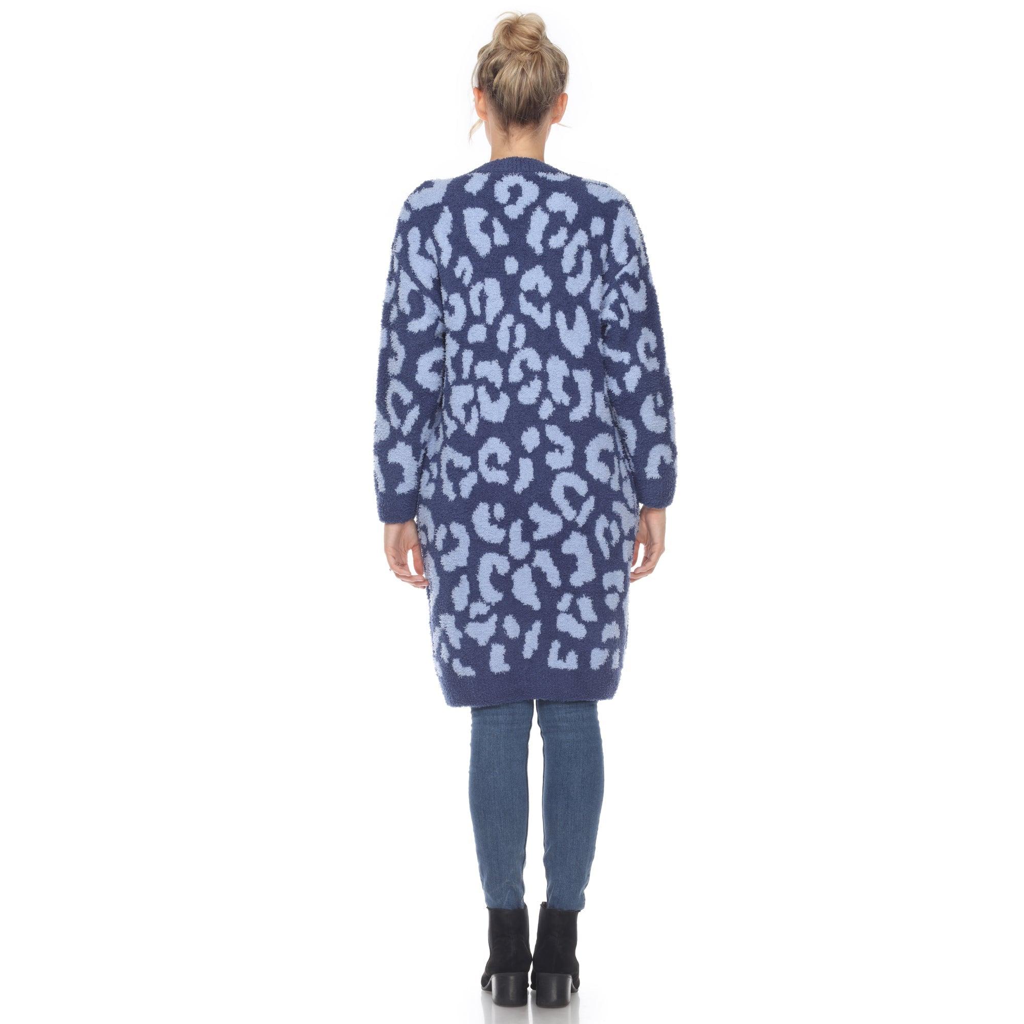Leopard Print Open Front Cardigan Product Image