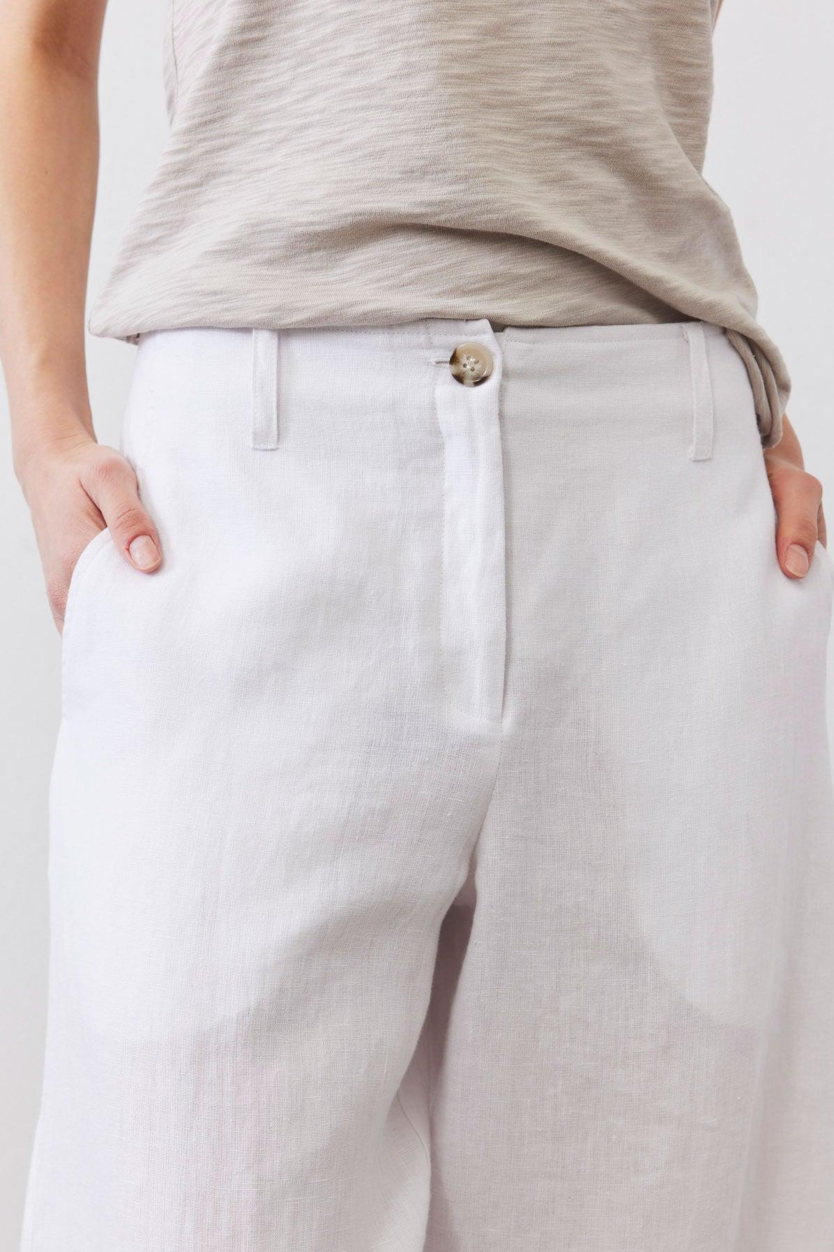 Carefree Wide Leg Linen Pants Product Image