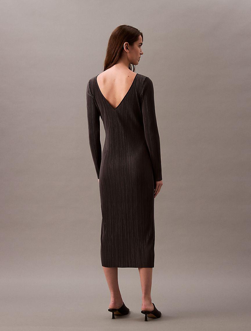 Plisse Midi Dress Product Image