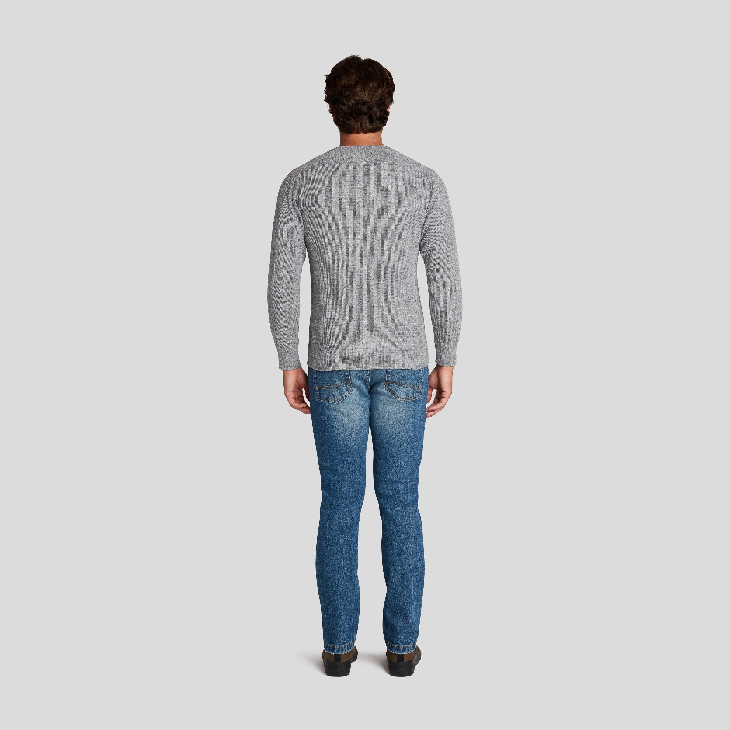 New Spencer Waffle Crew - Gray Marl Product Image