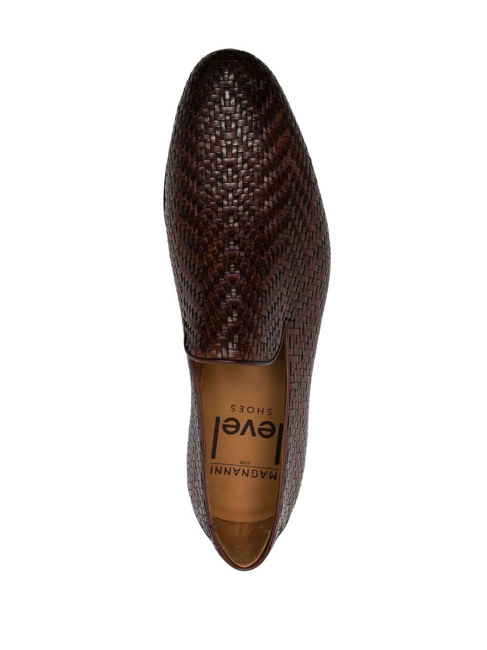 interwoven leather loafers Product Image