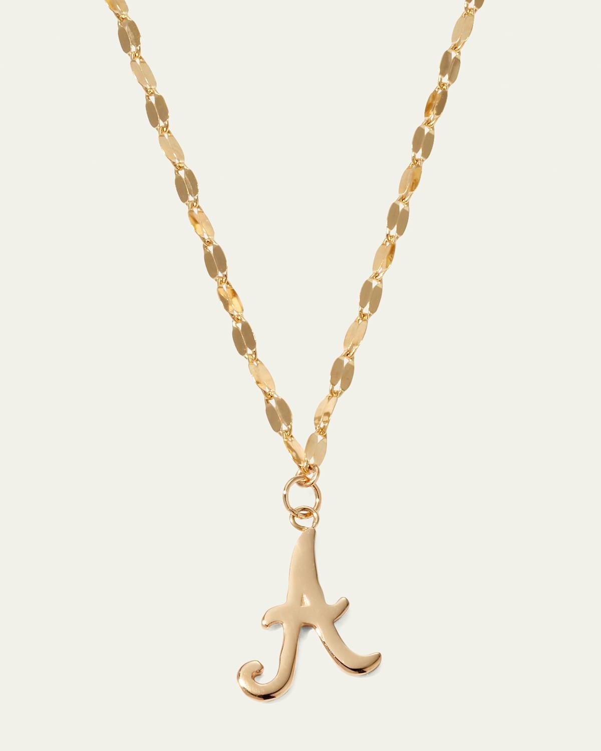 Micro Cursive Initial Necklace Product Image