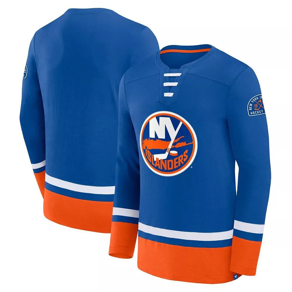 Men's Fanatics Royal New York Islanders High Point Long Sleeve T-Shirt, Size: 2XL, Isl Blue Product Image
