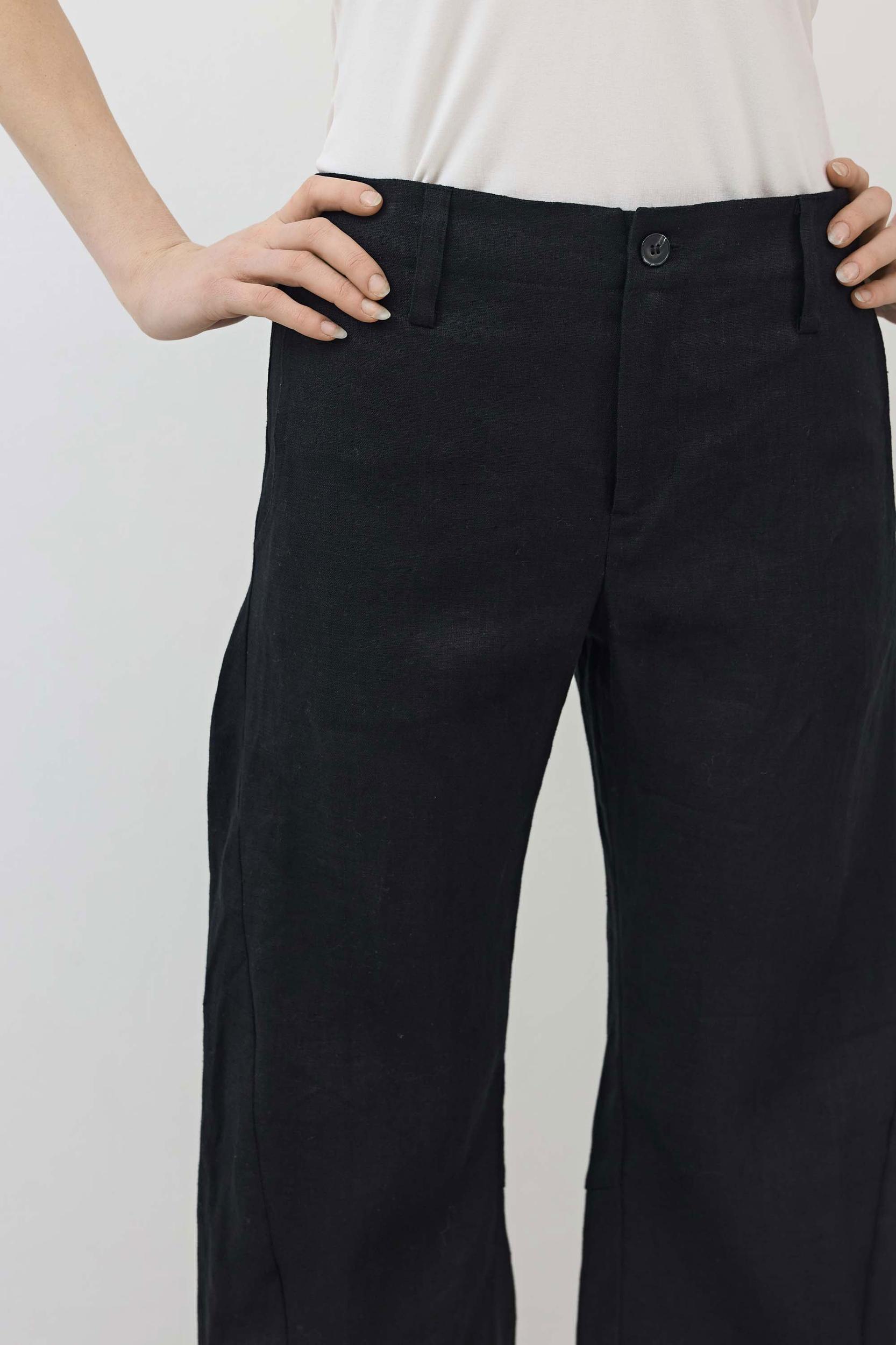 The Uptown Loose Linen Pants Product Image