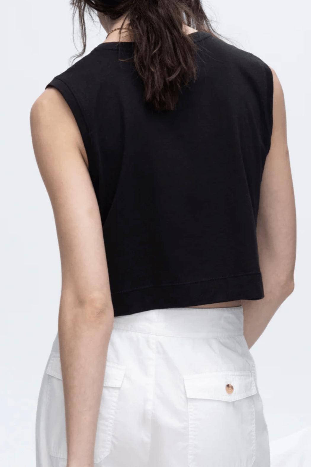 Sleeveless Cropped Muscle-Tee Product Image