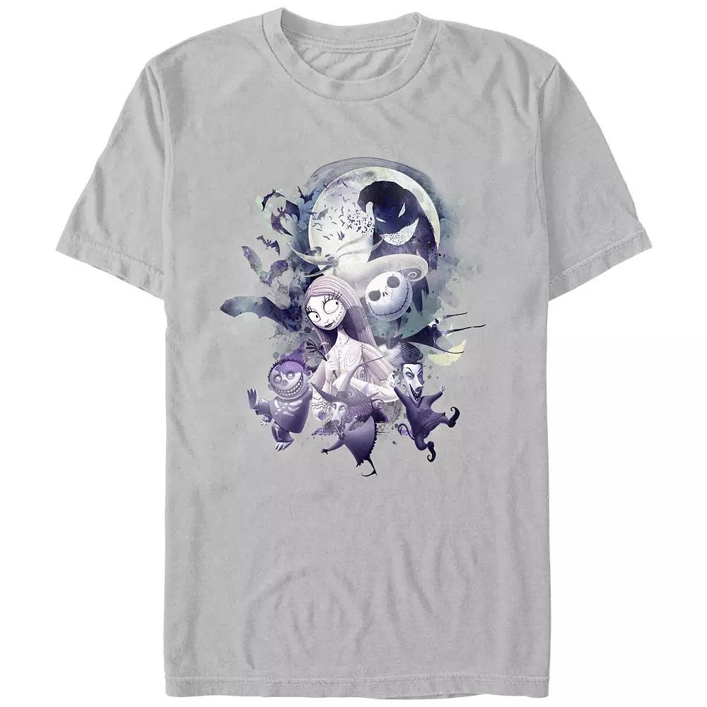 Disney's The Nightmare Before Christmas Glowy Full Moon Men's Graphic Tee,  Product Image