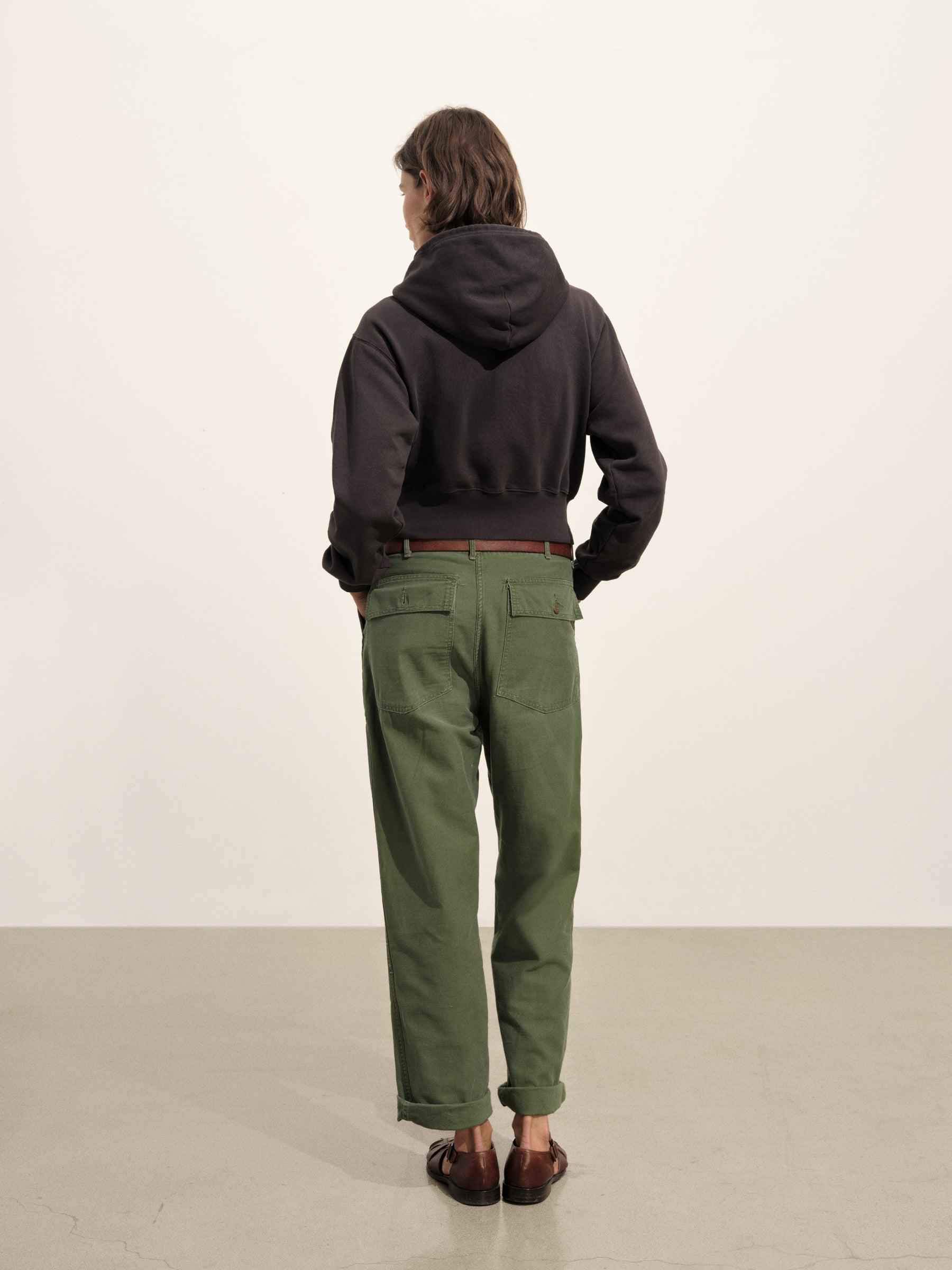 Soft Black Venice Wash Vintage Interloop Full-Zip Hoodie Product Image