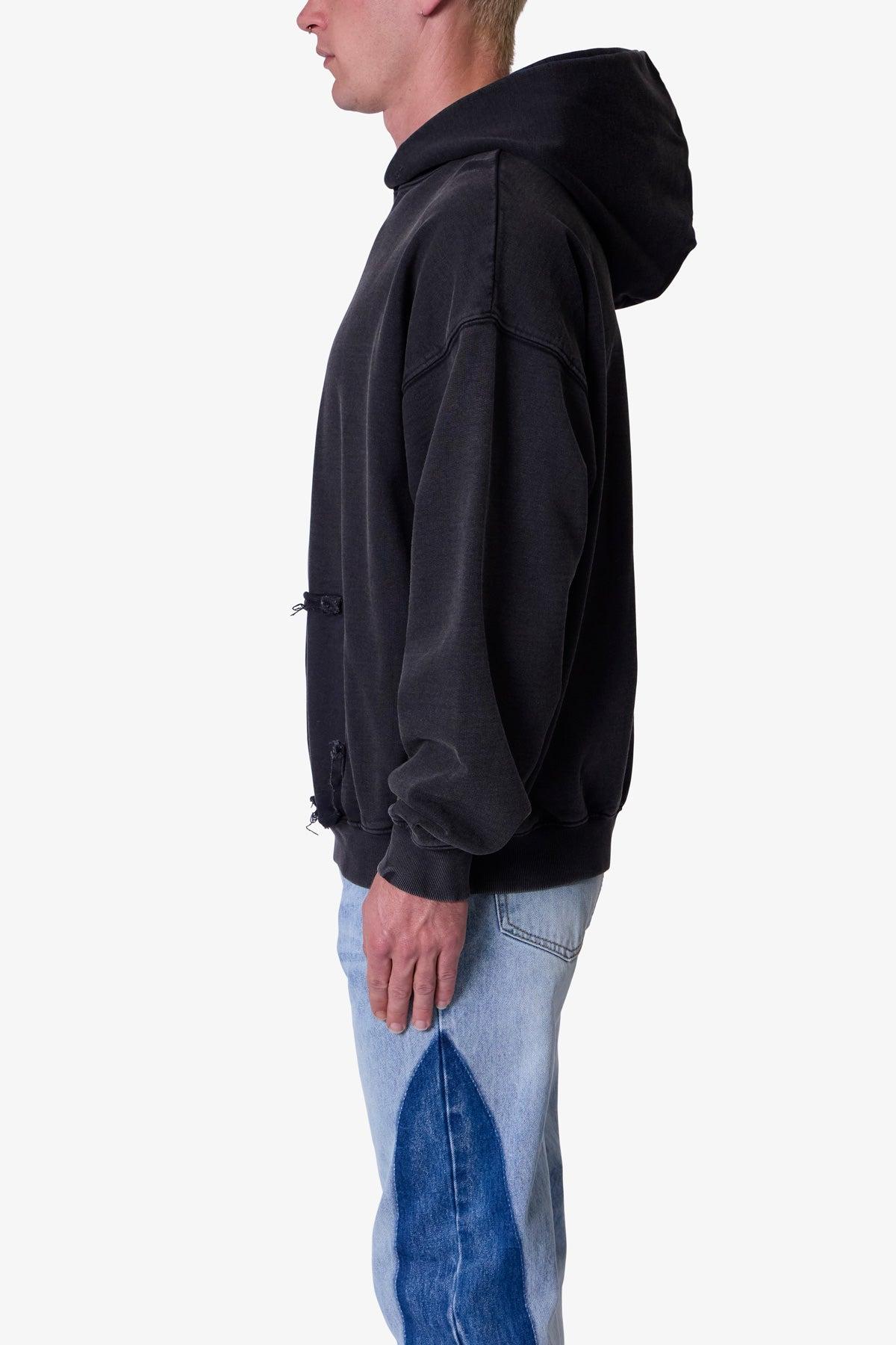 Raw Stitch Hoodie - Black Product Image