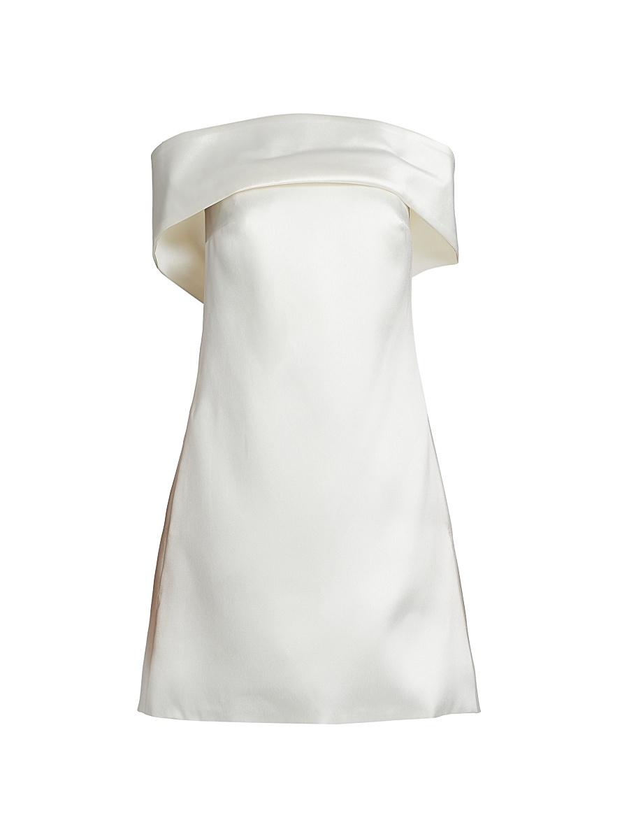 Womens Mikado Off-The-Shoulder Shift Dress Product Image