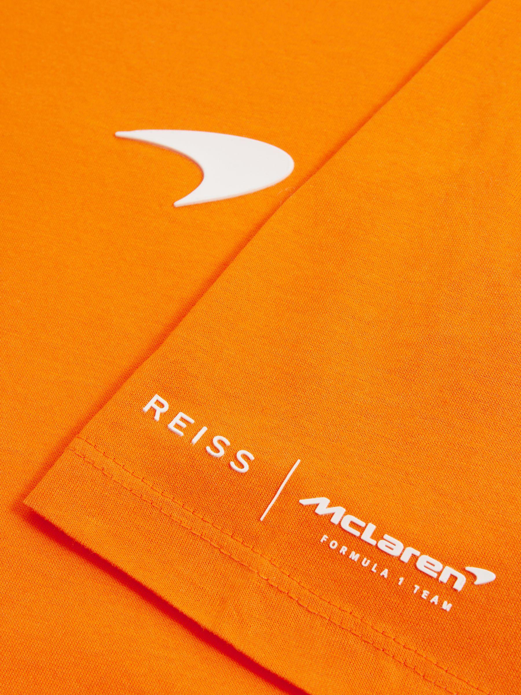 McLaren F1 Mercerised Cotton Polo Shirt in Papaya Product Image