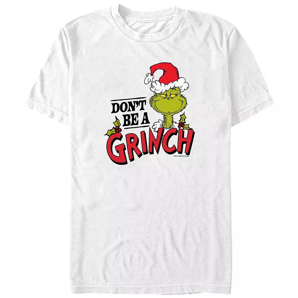Big & Tall Dr. Seuss Don't Be A Grinch Graphic Tee, Men's,  Product Image