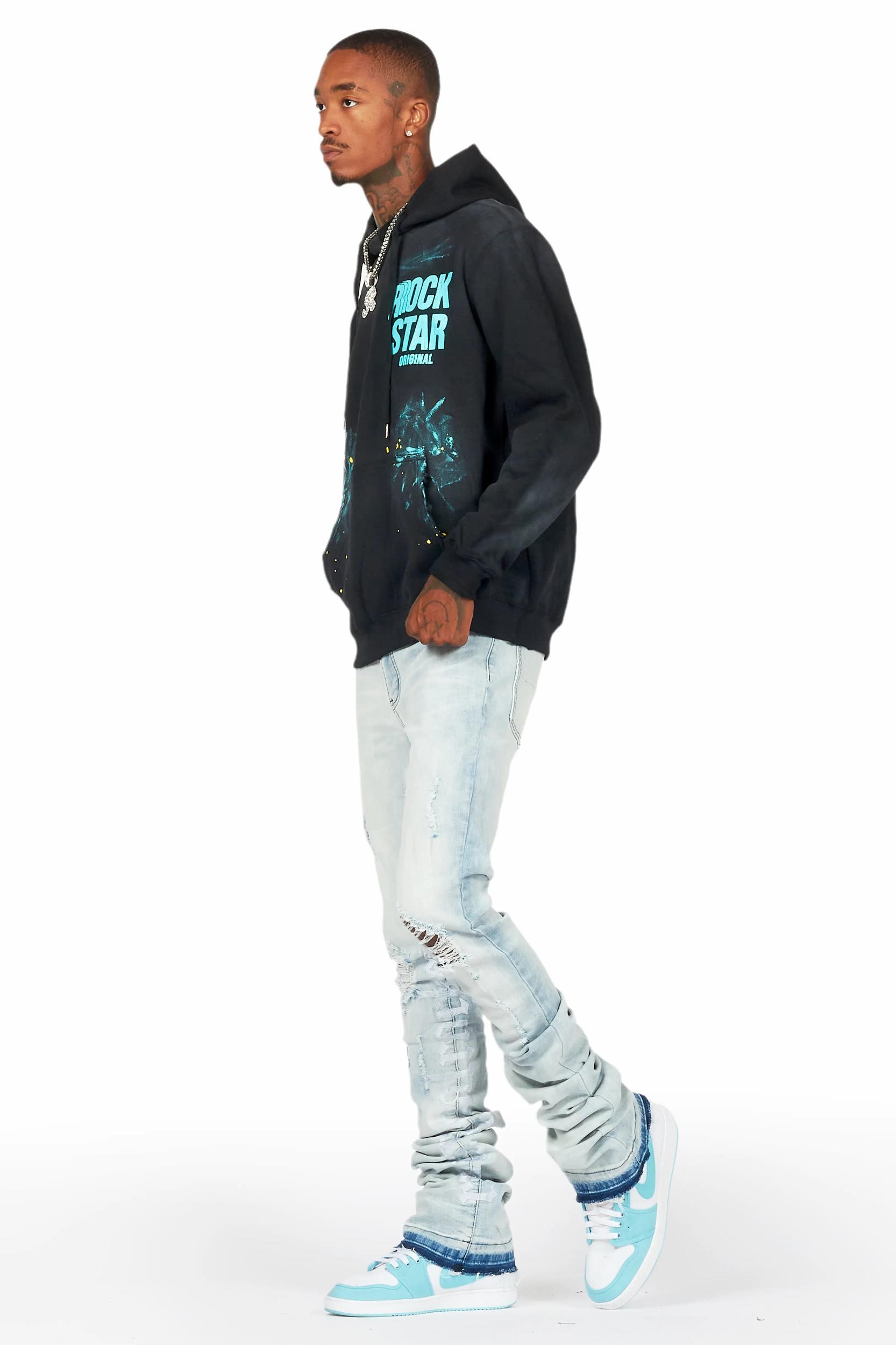 Colette Blue Wash Super Stacked Flare Jean Male Product Image