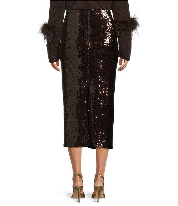 Antonio Melani Iman Sequin Pencil Midi Skirt Product Image