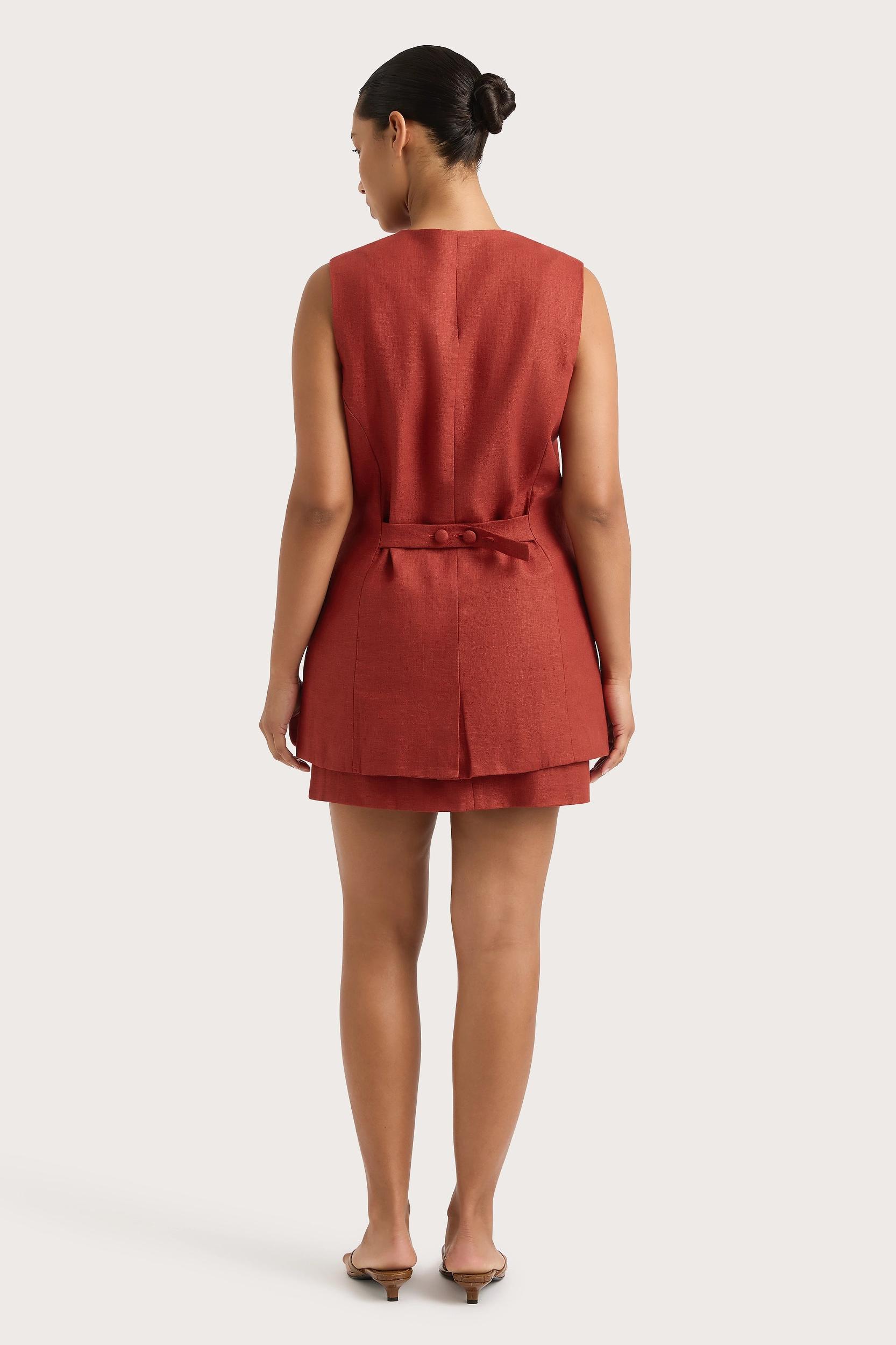 Jane Mini Skirt Garnet - Final Sale Product Image