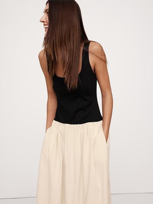 Drop-Waist Midi Dress Product Image