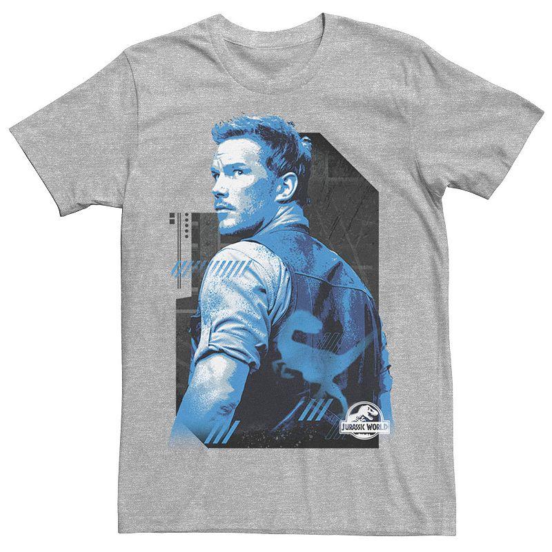 Men's Jurassic World Owen Blue Tone Portrait Tee,  Product Image