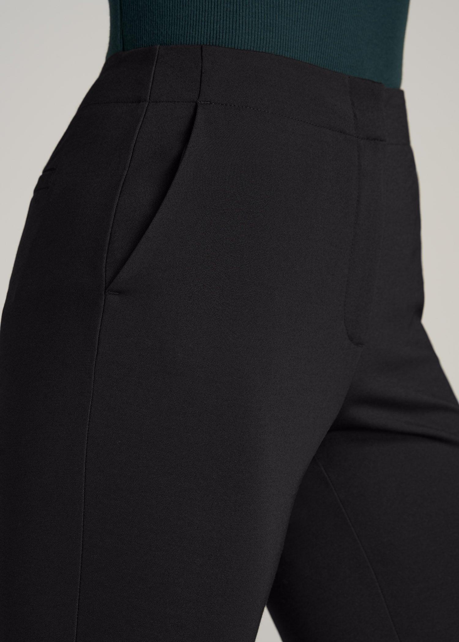 SLIM-Fit Dress Pants for Tall Women in Black Female Product Image