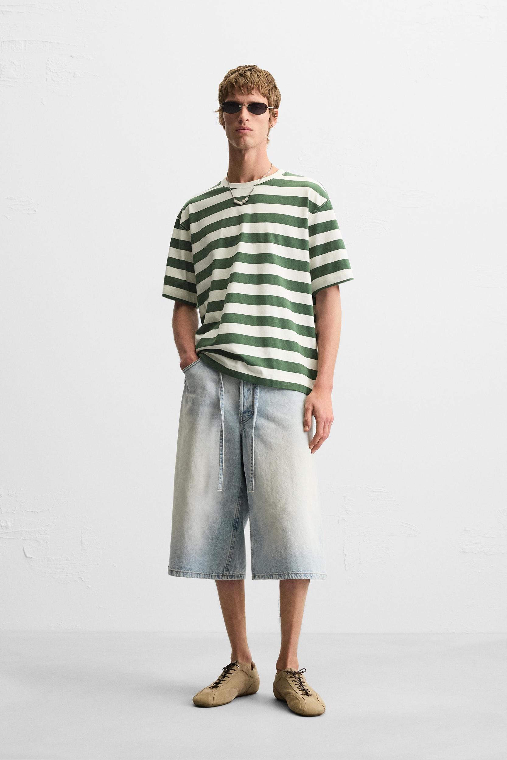 STRIPED JACQUARD T-SHIRT Product Image