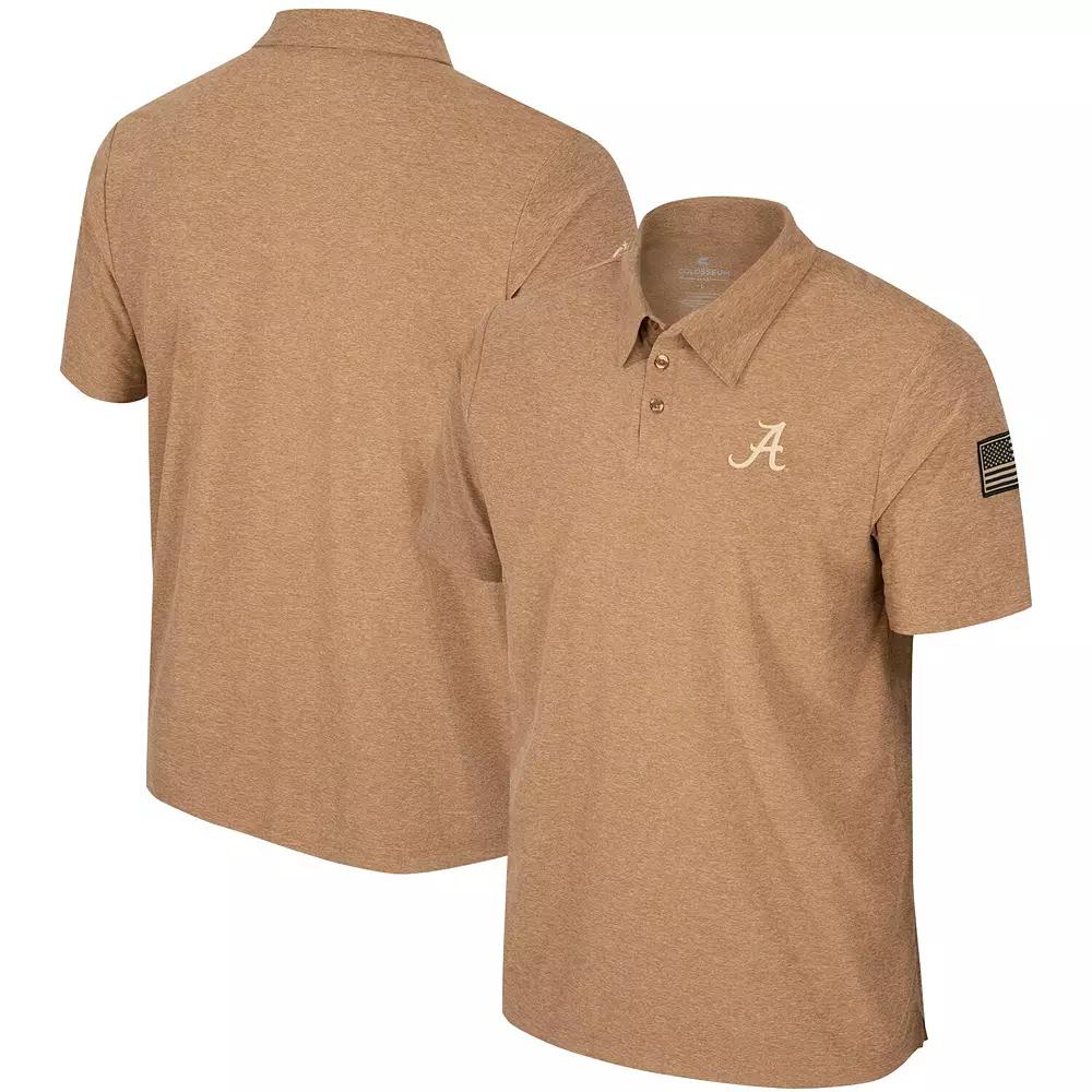 Men's Colosseum Khaki Minnesota Golden Gophers OHT Military Appreciation Cloud Jersey Desert Polo,  Product Image