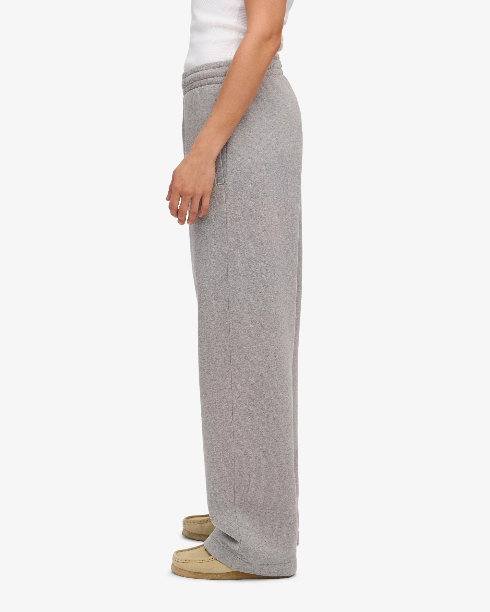 Organic Straight Leg Sweatpants - Heather Grey Product Image