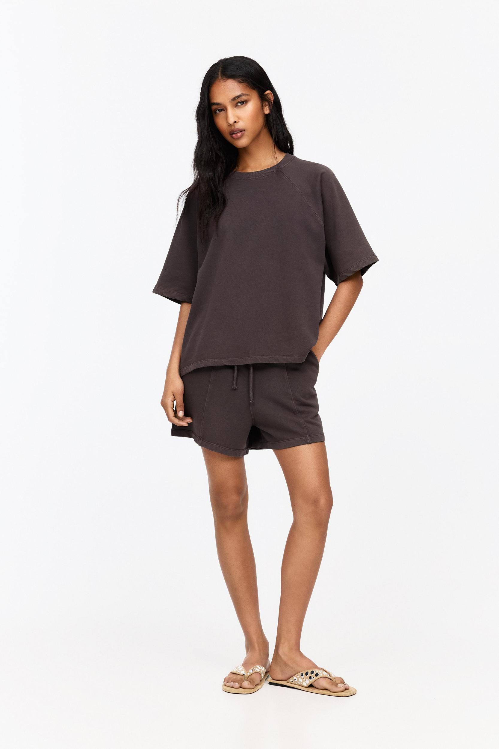 Tracksuit shorts with seam detail Product Image