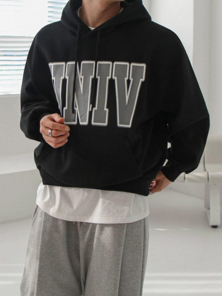 RT No. 11936 UNIV LETTERED PULLOVER HOODIE Product Image