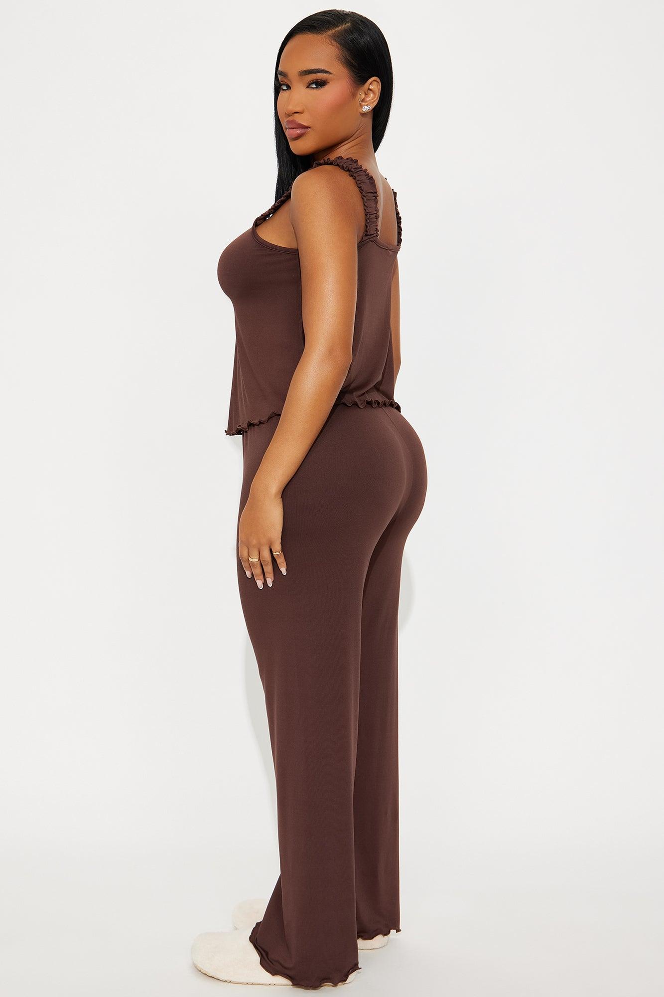 All A Dream PJ Pant Set - Chocolate Female Product Image
