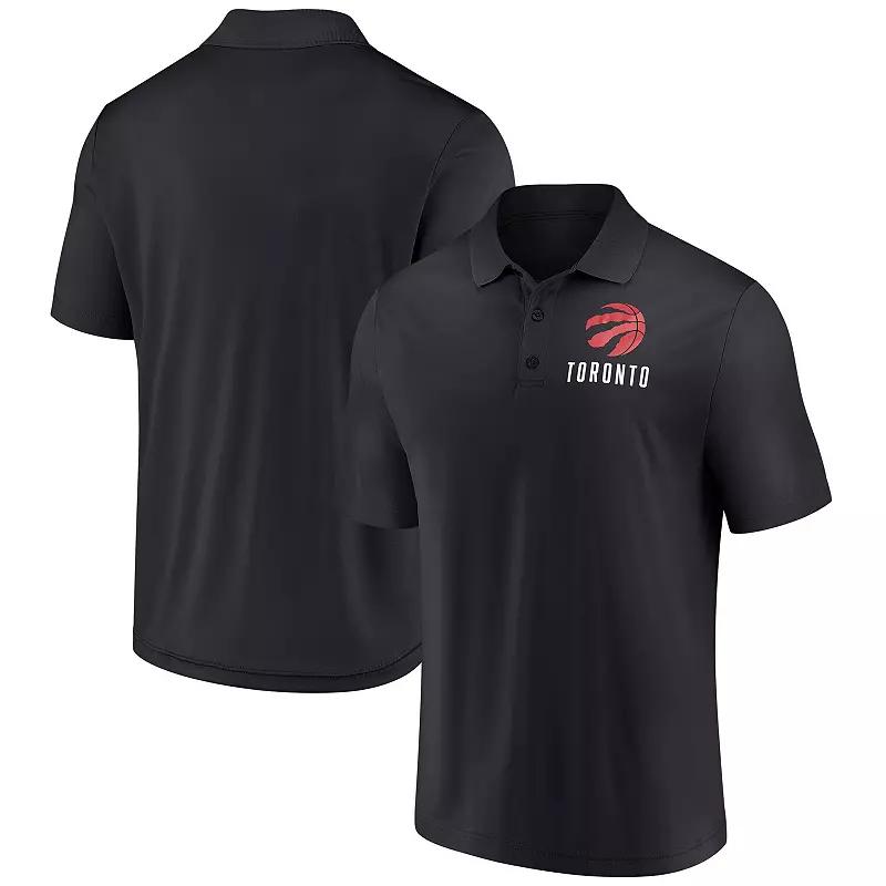 Men's Fanatics Black Toronto Raptors Lockup Polo,  Product Image