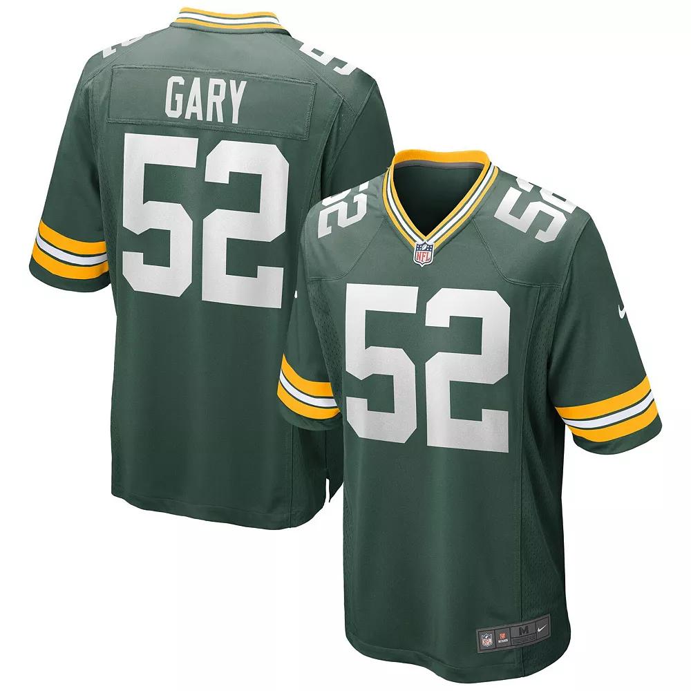 Men's Nike Rashan Gary Green Green Bay Packers Game Jersey, Size: Medium Product Image