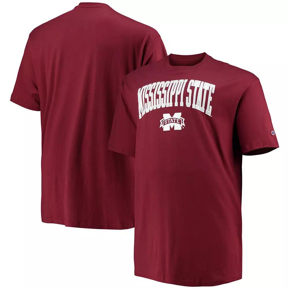 Men's Champion Maroon Mississippi State Bulldogs Big & Tall Arch Over Wordmark T-Shirt, Size: 2XB, Mst Red Product Image