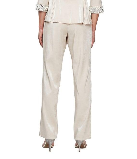 Alex Evenings Stretch Shimmer Pants Product Image