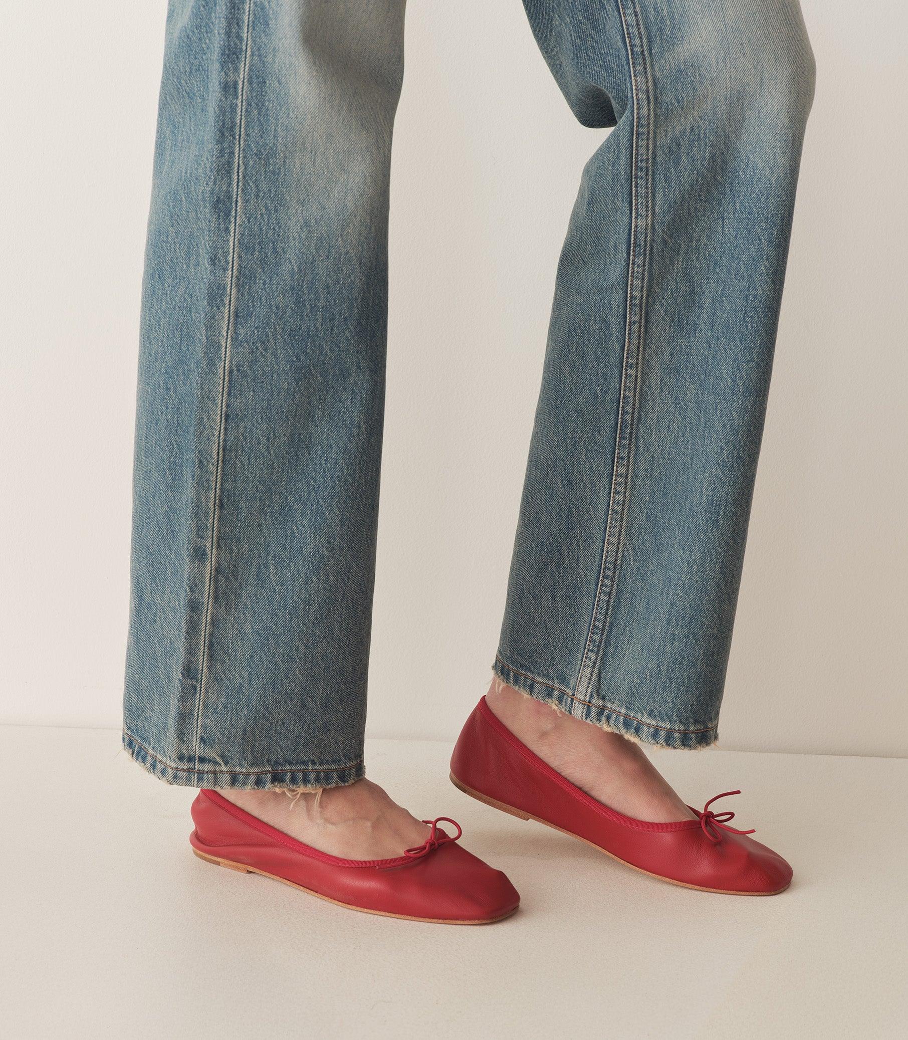 FIFI BALLET FLAT -- RED NAPPA Product Image