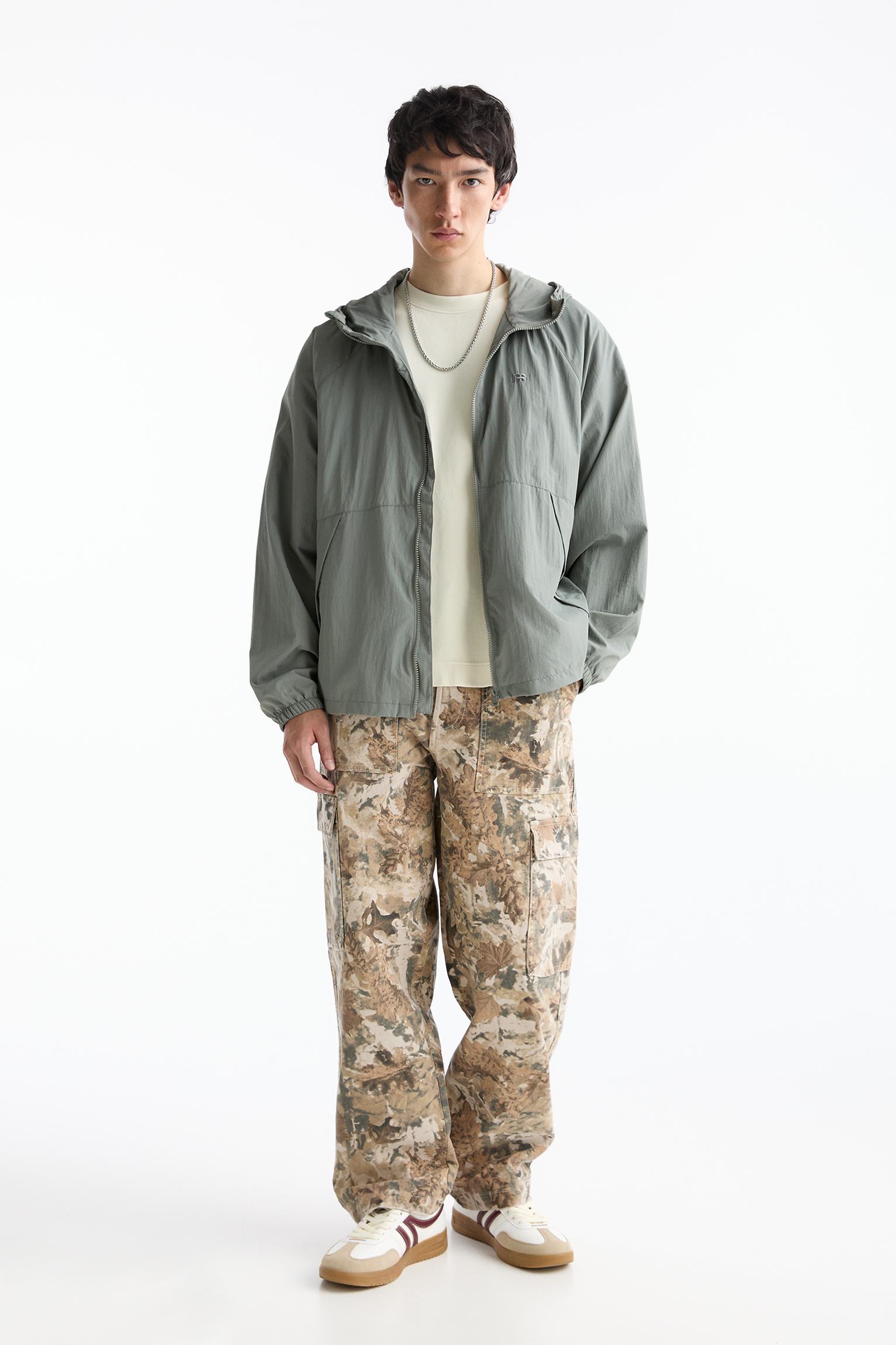 Lightweight color block raincoat Product Image