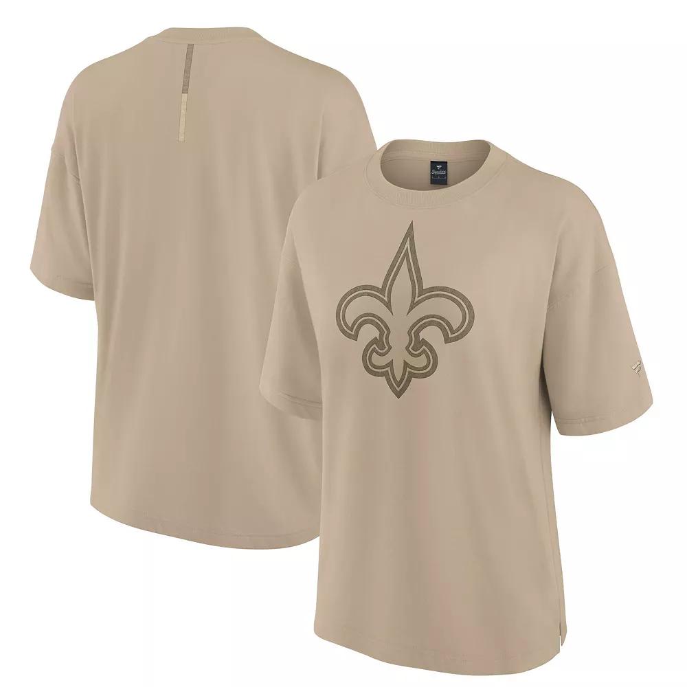 Women's Fanatics Khaki New Orleans Saints Elements Oversized T-Shirt, Size: 2XL, Beig K Product Image