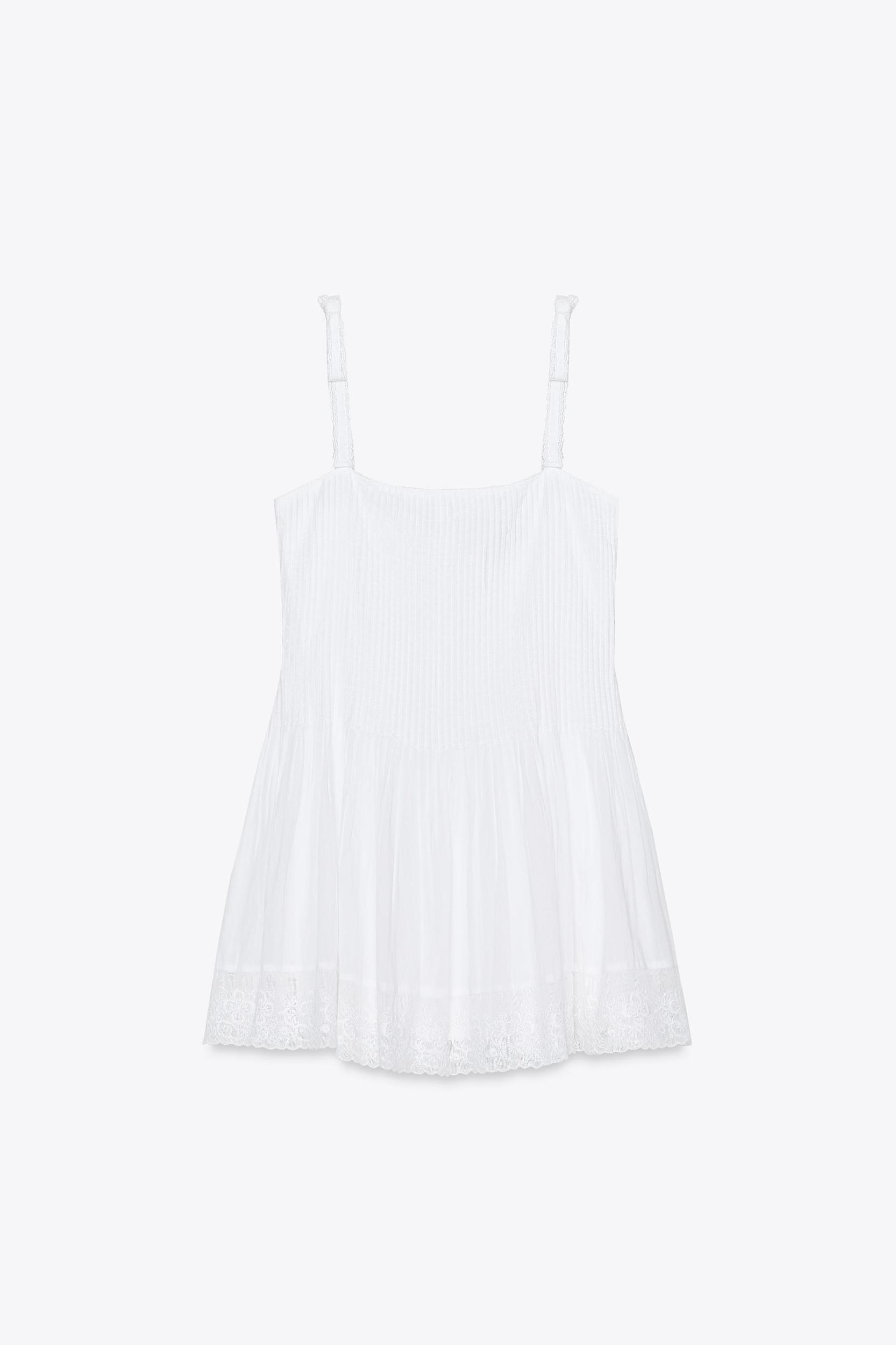 SHORT POPLIN DRESS Product Image