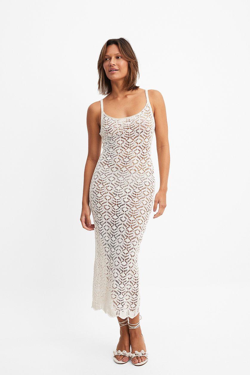 Crochet Knitted Midi Dress Product Image