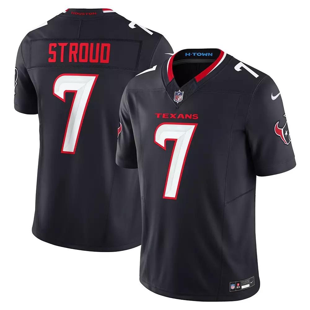 Men's Nike C.J. Stroud Navy Houston Texans Vapor F.U.S.E. Limited Jersey,  Product Image