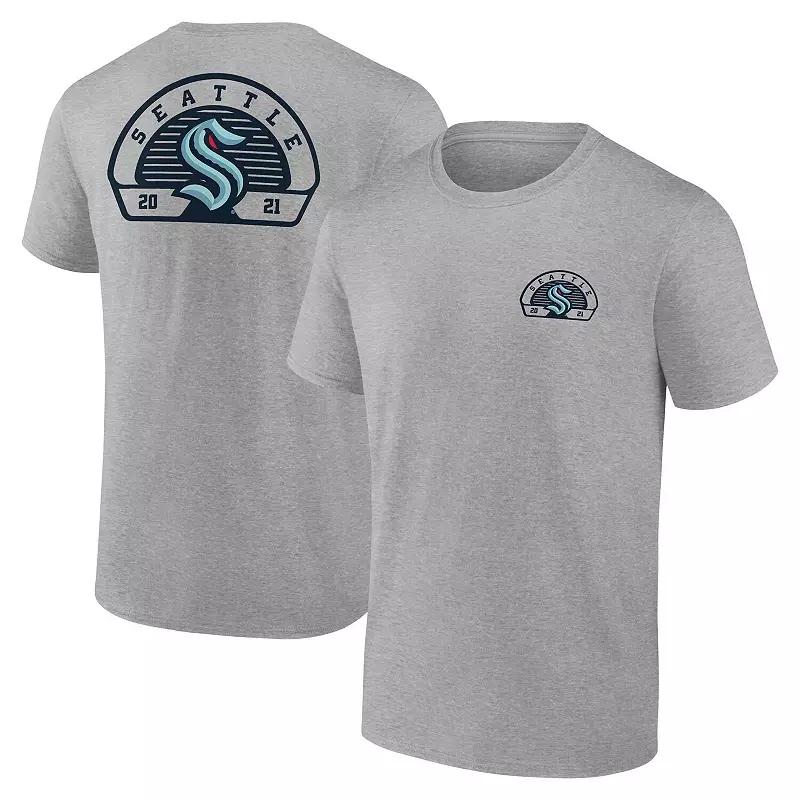 Men's Fanatics Gray Seattle Kraken Valor T-Shirt,  Product Image