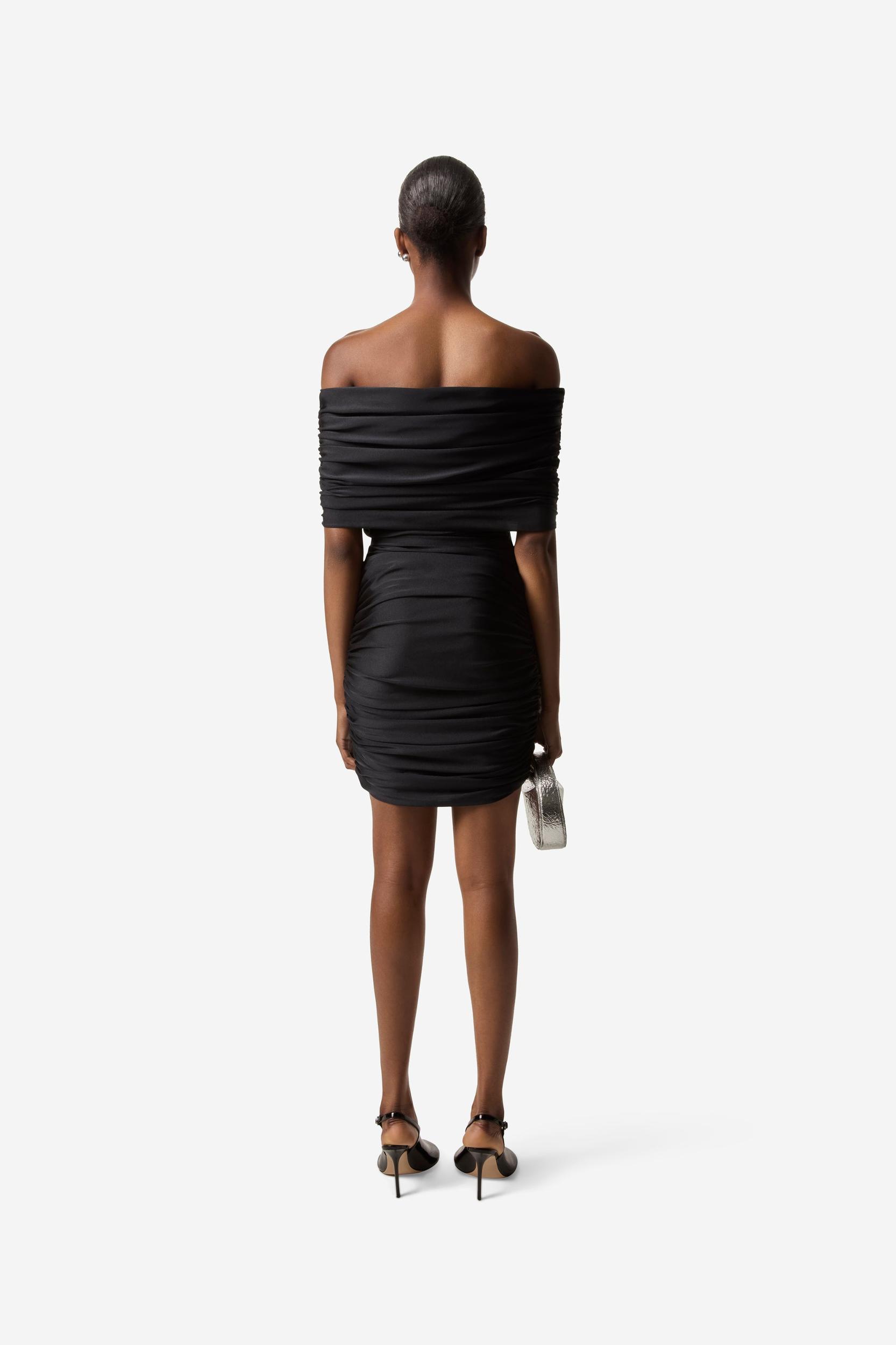 Pleated Off-Shoulder Dress Product Image